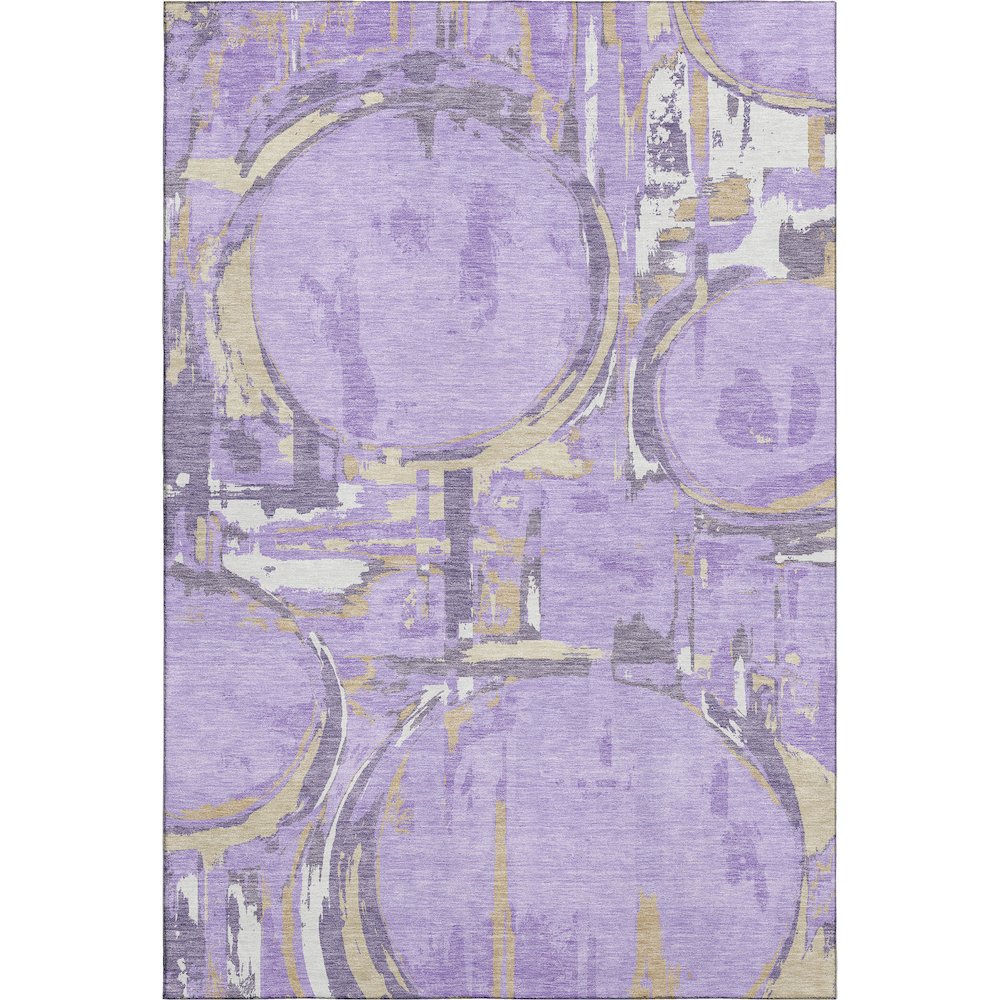Premium Machine Washable Mayfield AMF855 Lavender 2'6" x 3'10" Rug. Picture 1