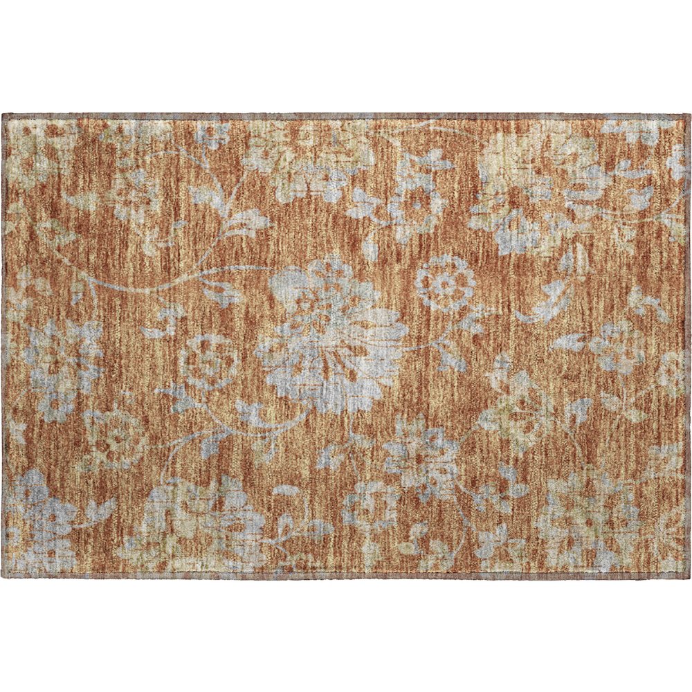 Premium Machine Washable Mayfield AMF856 Paprika 1'8" x 2'6" Rug. Picture 1