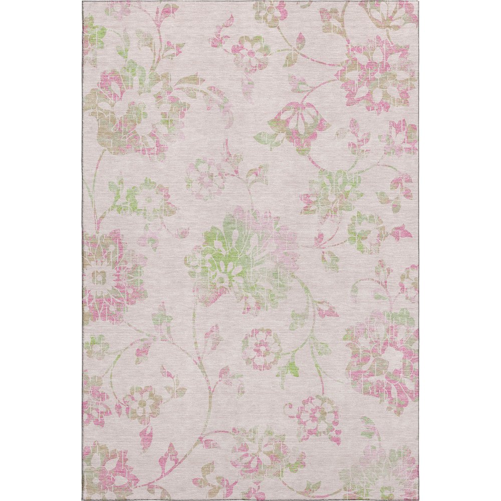 Premium Machine Washable Mayfield AMF856 Pink 2'6" x 3'10" Rug. Picture 1