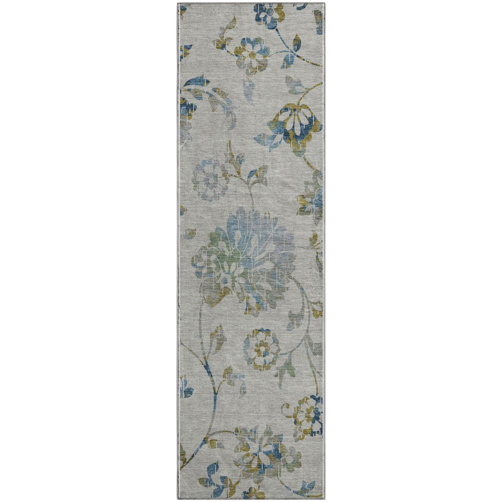 Premium Machine Washable Mayfield AMF856 Taupe 2'3" x 7'6" Runner Rug. Picture 1