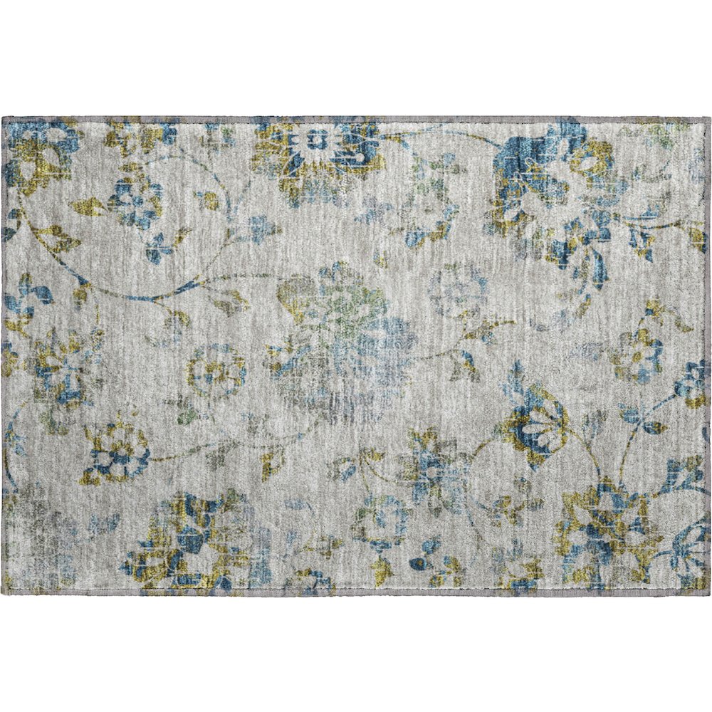 Premium Machine Washable Mayfield AMF856 Taupe 1'8" x 2'6" Rug. Picture 1