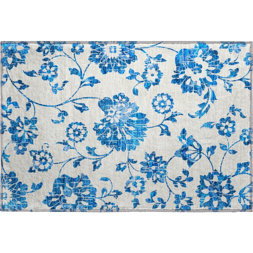 Premium Machine Washable Mayfield AMF856 White 1'8" x 2'6" Rug. Picture 1