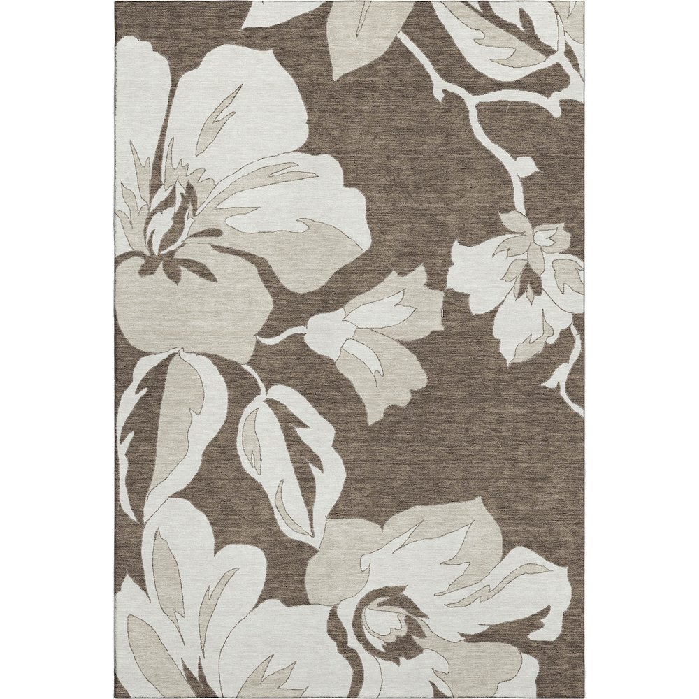 Premium Machine Washable Mayfield AMF857 Brown 2'6" x 3'10" Rug. Picture 1
