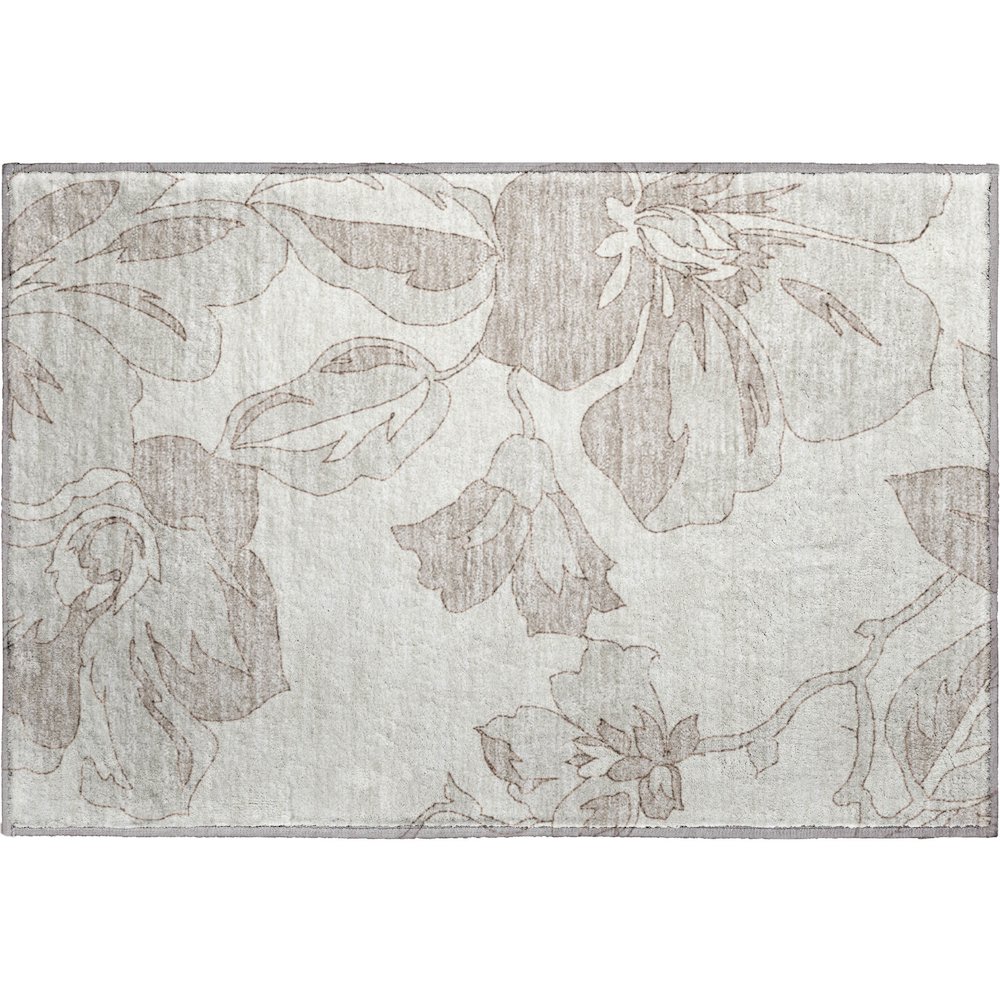 Premium Machine Washable Mayfield AMF857 Ivory 1'8" x 2'6" Rug. Picture 1