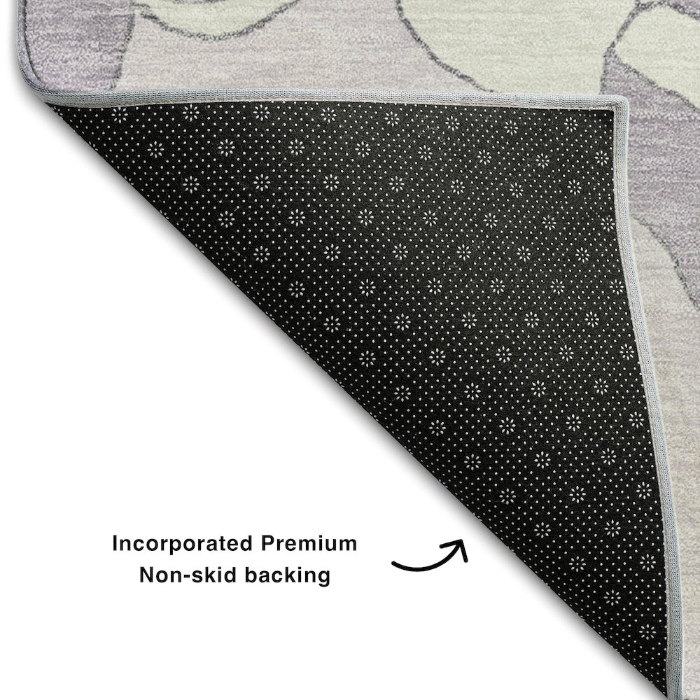Premium Machine Washable Mayfield AMF857 Lavender 1'8" x 2'6" Rug. Picture 2