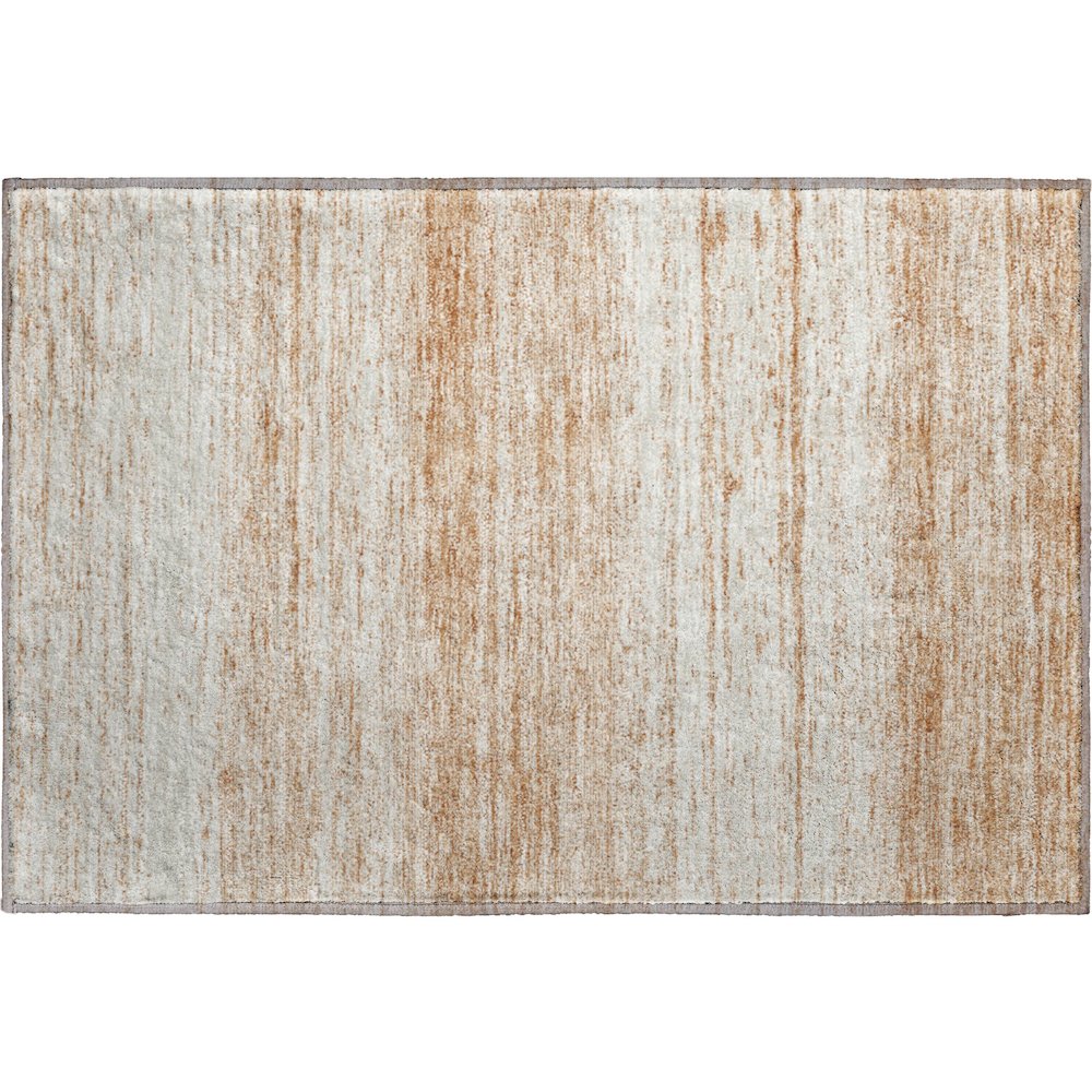 Premium Machine Washable Mayfield AMF859 Copper 1'8" x 2'6" Rug. Picture 1