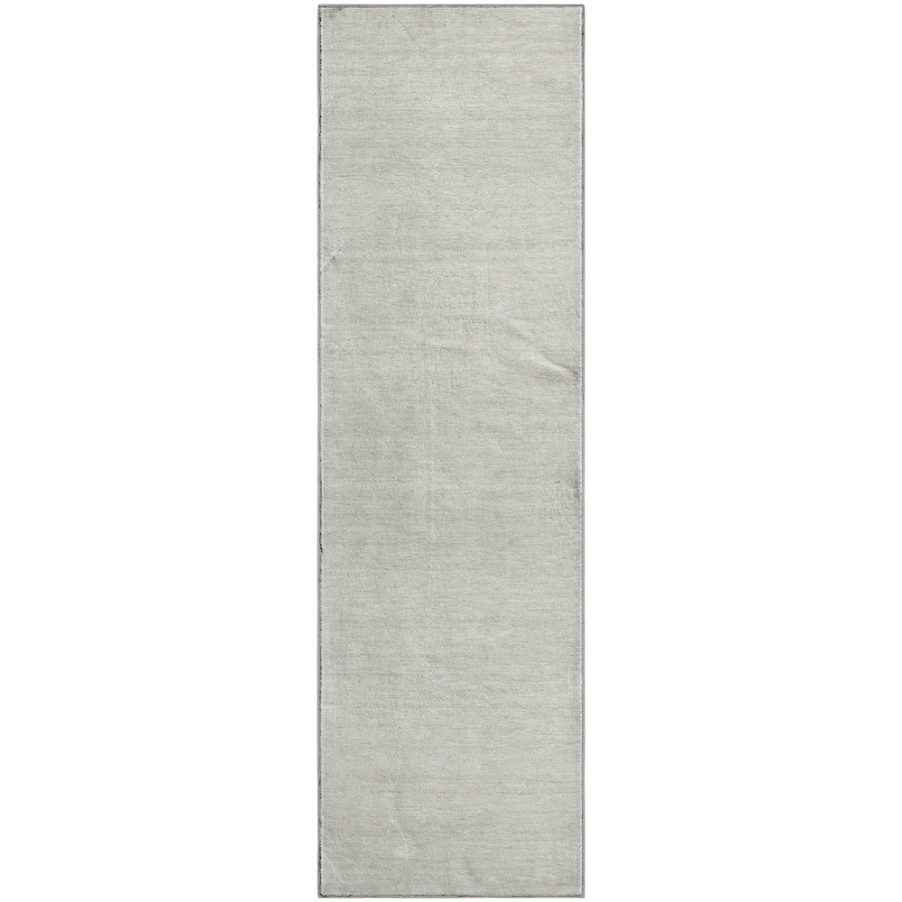 Premium Machine Washable Mayfield AMF859 Ivory 2'3" x 7'6" Runner Rug. Picture 1