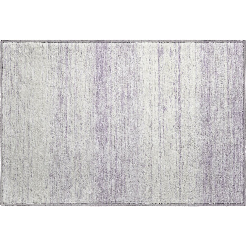 Premium Machine Washable Mayfield AMF859 Lavender 1'8" x 2'6" Rug. Picture 1