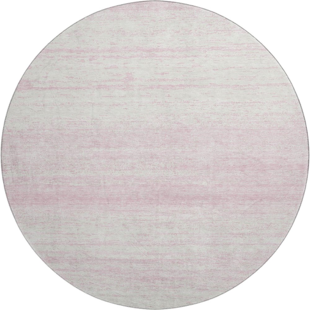 Premium Machine Washable Mayfield AMF859 Pink 8' x 8' Round Rug. Picture 1
