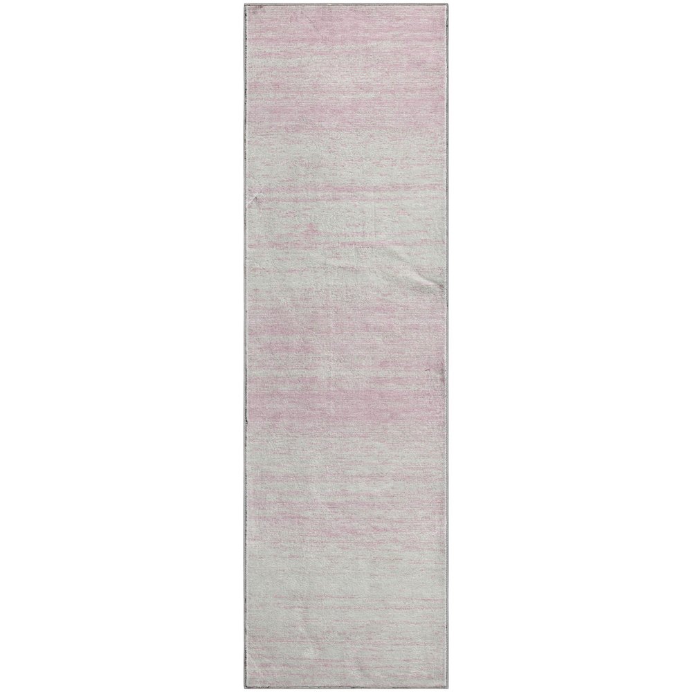 Premium Machine Washable Mayfield AMF859 Pink 2'3" x 7'6" Runner Rug. Picture 1