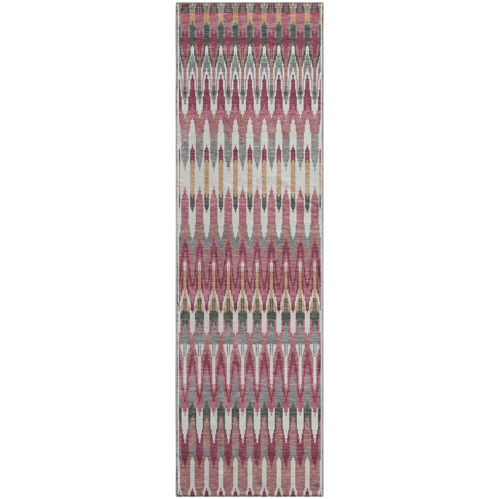 Premium Machine Washable Mayfield AMF860 Mauve 2'3" x 7'6" Runner Rug. Picture 1