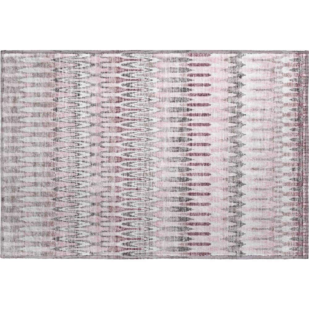 Premium Machine Washable Mayfield AMF860 Pink 1'8" x 2'6" Rug. Picture 1
