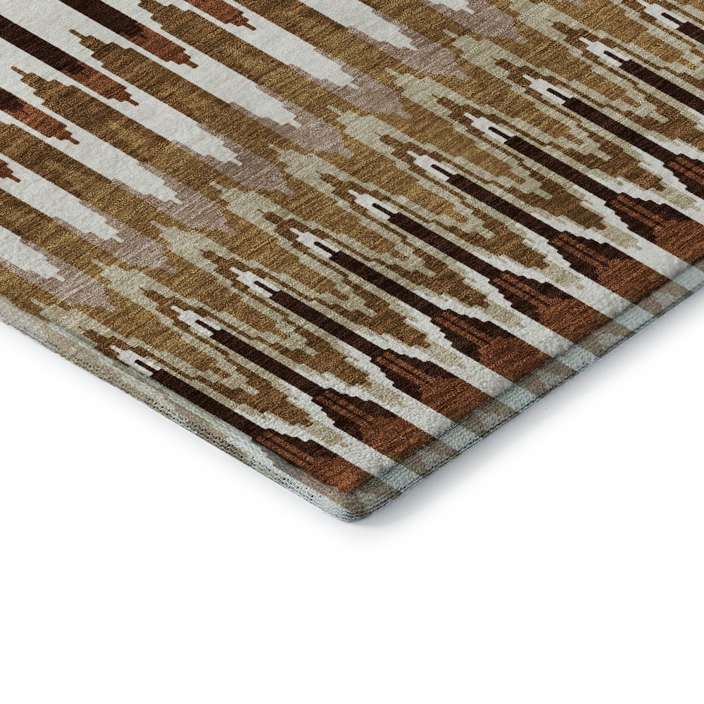 Premium Machine Washable Mayfield AMF860 Terracotta 1'8" x 2'6" Rug. Picture 3