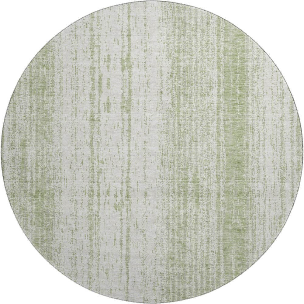 Premium Machine Washable Mayfield AMF861 Aloe 8' x 8' Round Rug. Picture 1