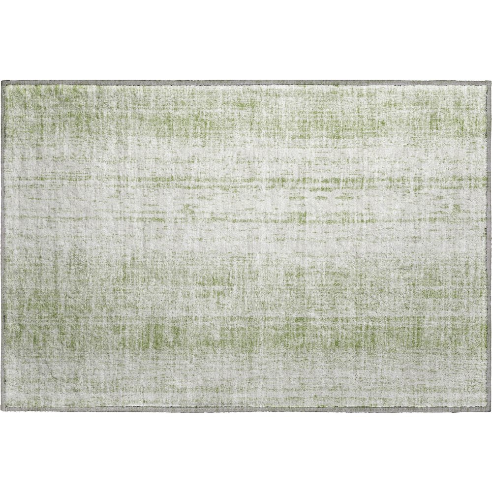 Premium Machine Washable Mayfield AMF861 Aloe 1'8" x 2'6" Rug. Picture 1
