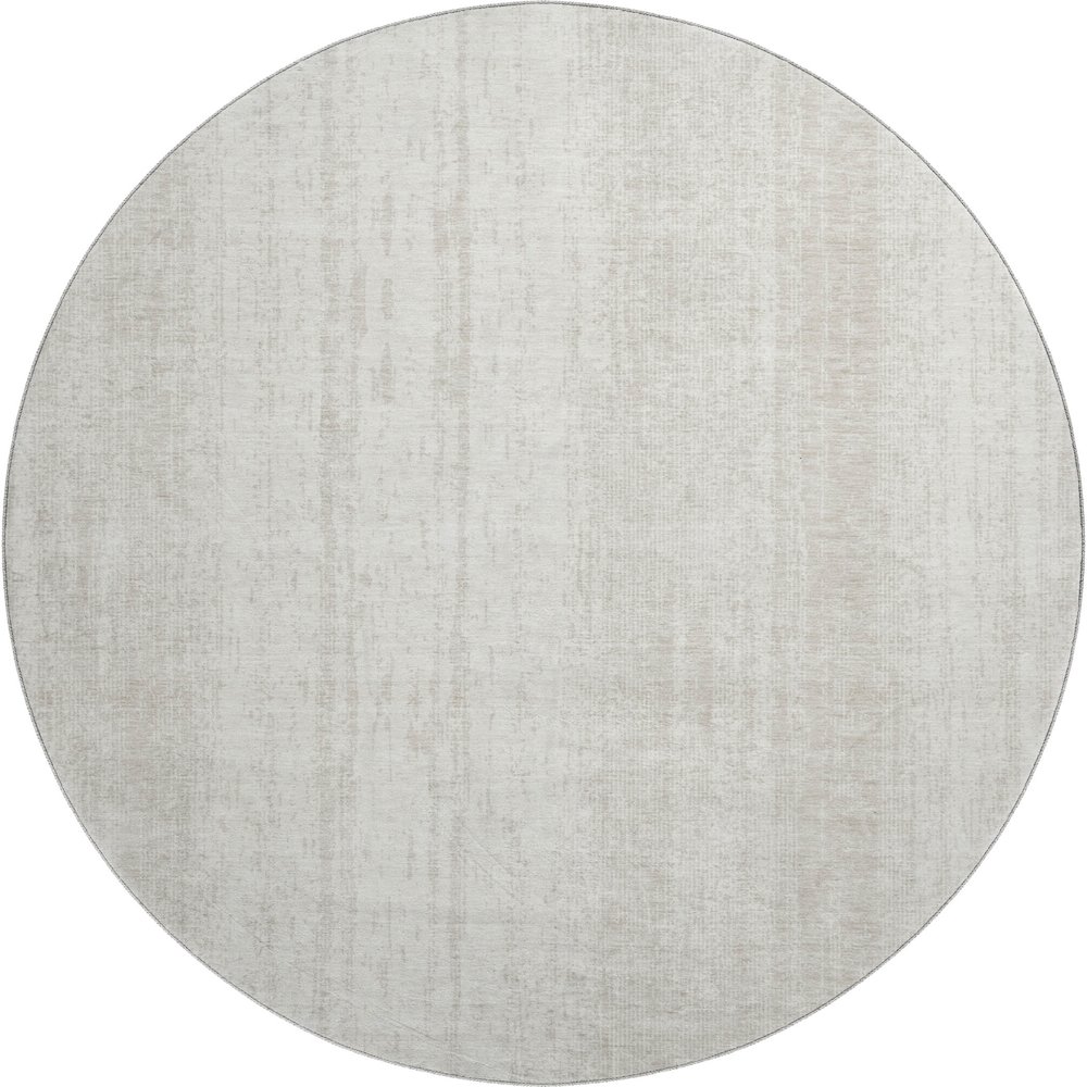 Premium Machine Washable Mayfield AMF861 Ivory 8' x 8' Round Rug. Picture 1