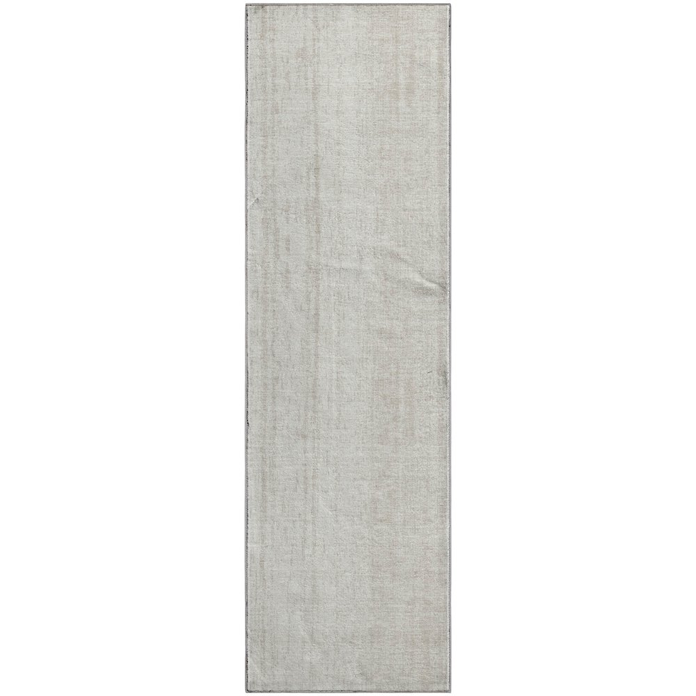 Premium Machine Washable Mayfield AMF861 Ivory 2'3" x 7'6" Runner Rug. Picture 1