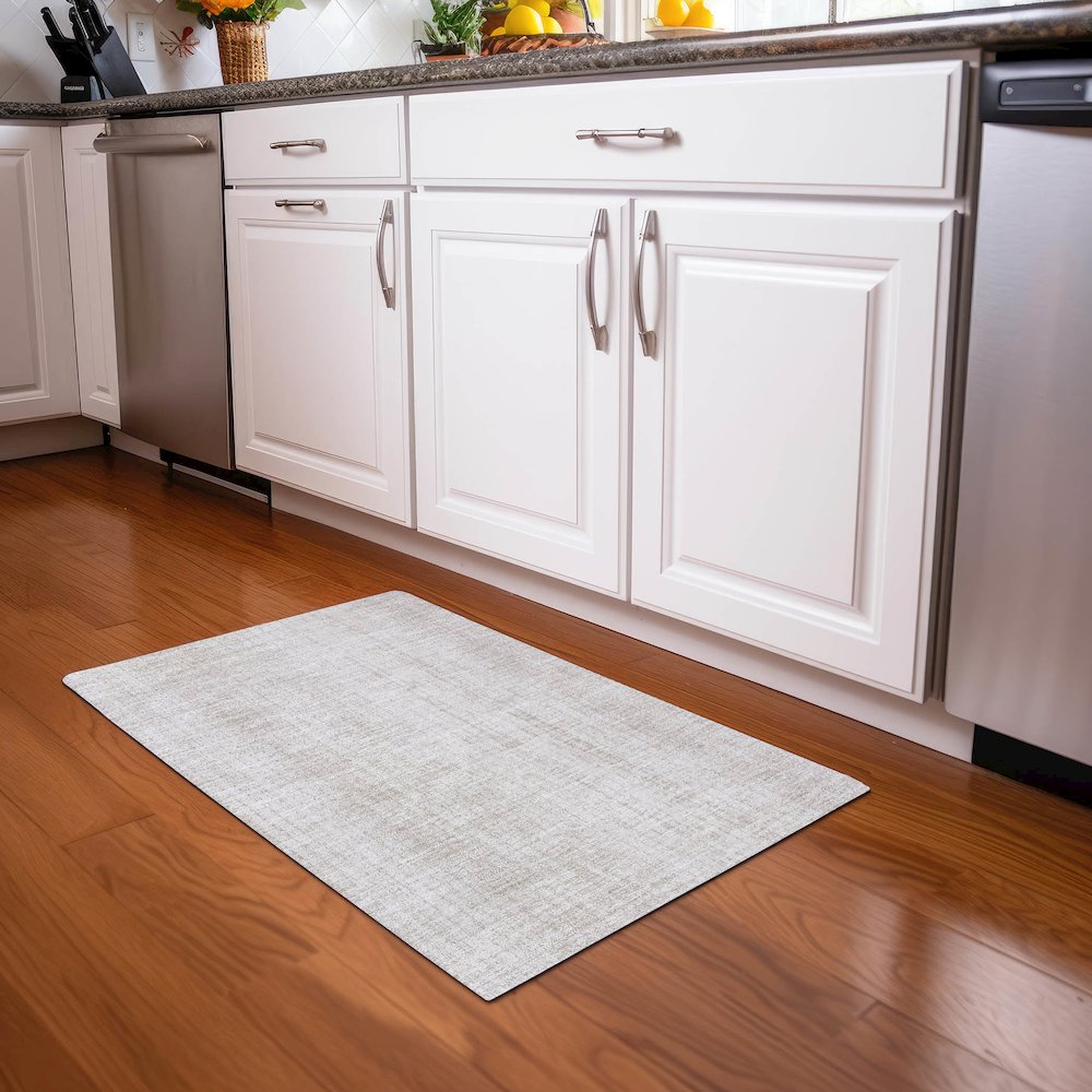Premium Machine Washable Mayfield AMF861 Ivory 1'8" x 2'6" Rug. Picture 5