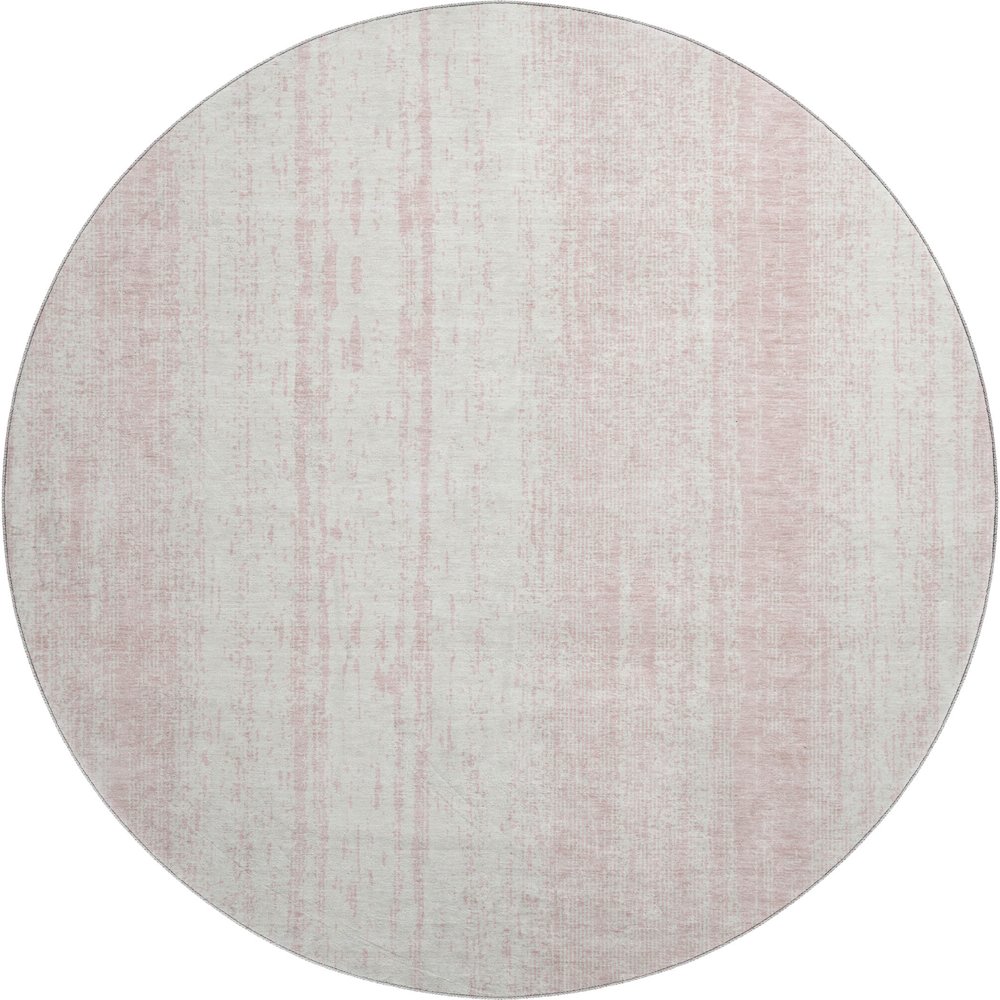 Premium Machine Washable Mayfield AMF861 Pink 8' x 8' Round Rug. Picture 1