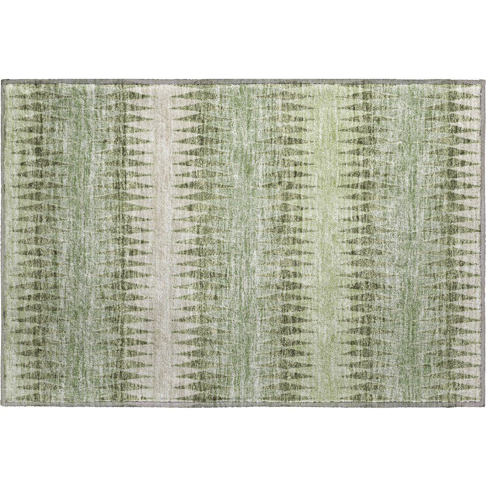 Premium Machine Washable Mayfield AMF867 Aloe 1'8" x 2'6" Rug. Picture 1