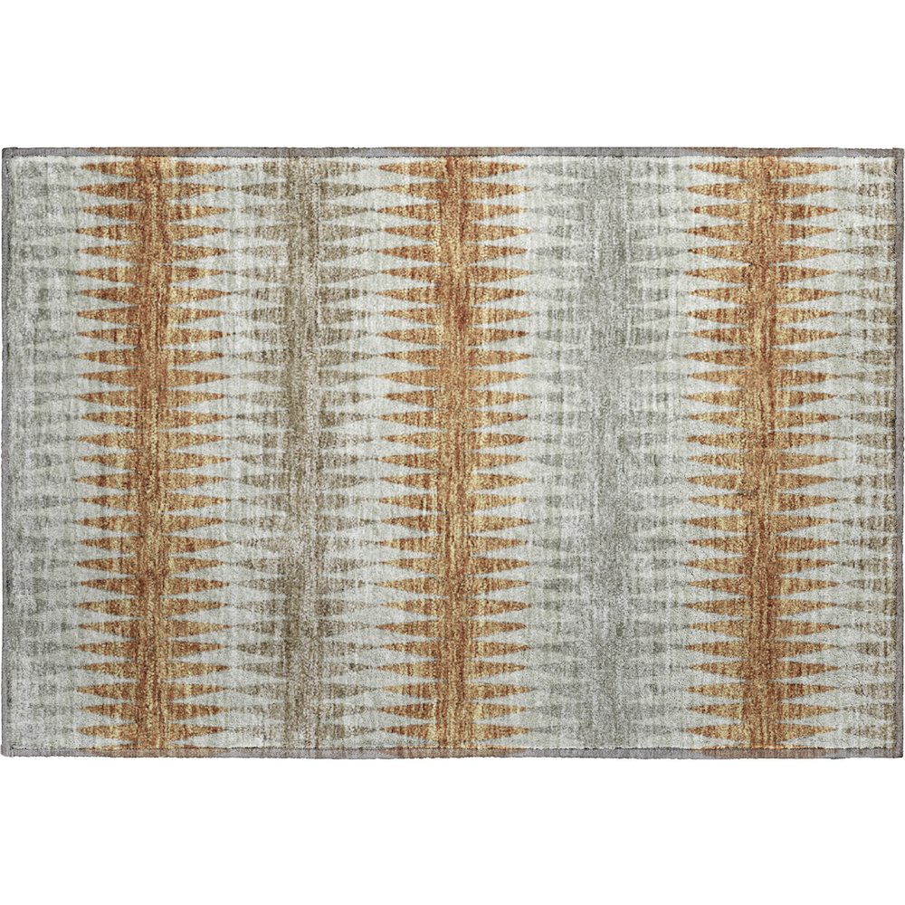 Premium Machine Washable Mayfield AMF867 Paprika 1'8" x 2'6" Rug. Picture 1