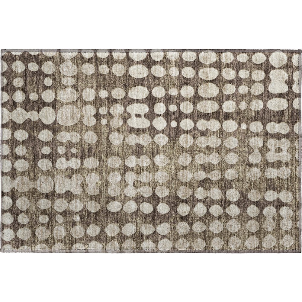Premium Machine Washable Mayfield AMF869 Brown 1'8" x 2'6" Rug. Picture 1