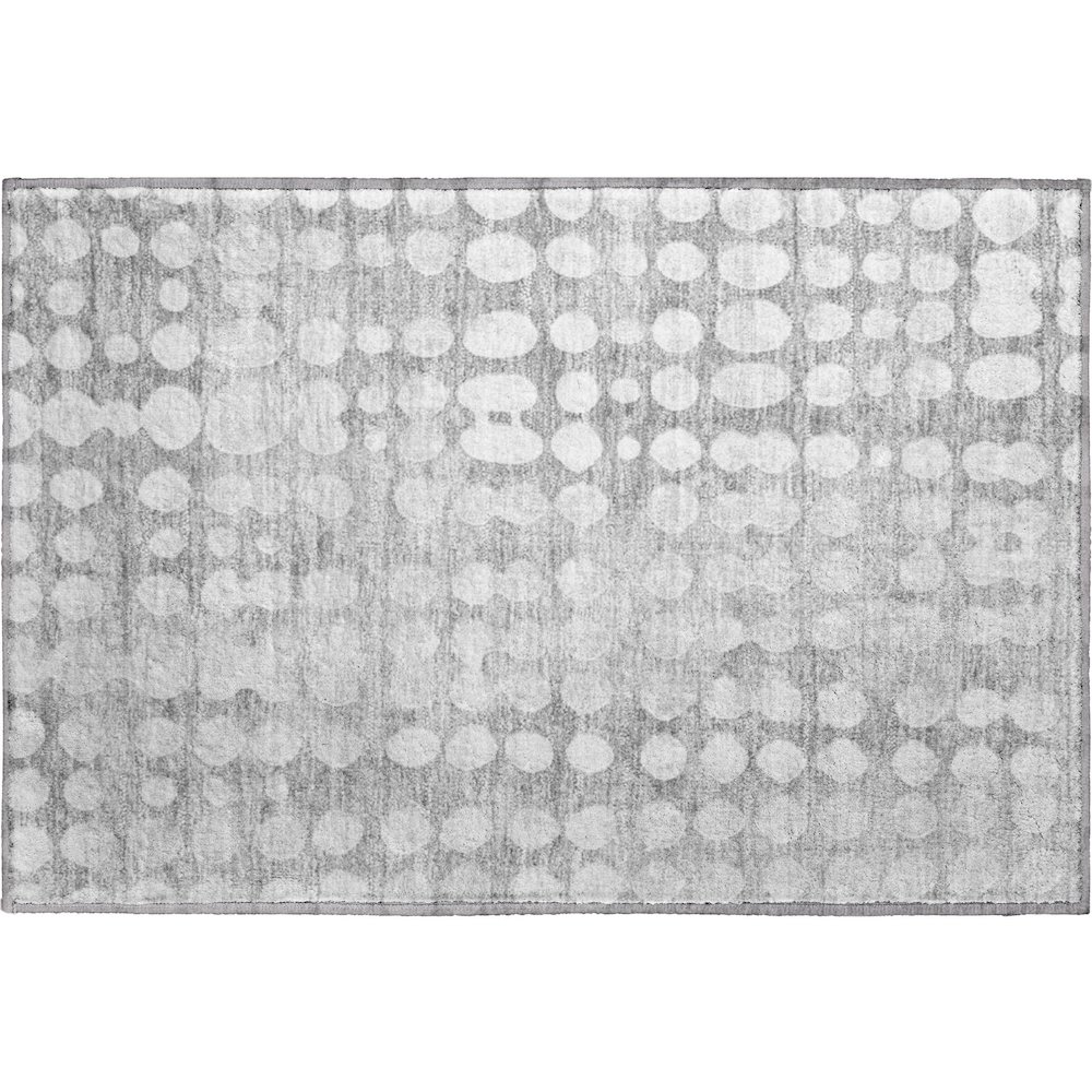 Premium Machine Washable Mayfield AMF869 Gray 1'8" x 2'6" Rug. Picture 1