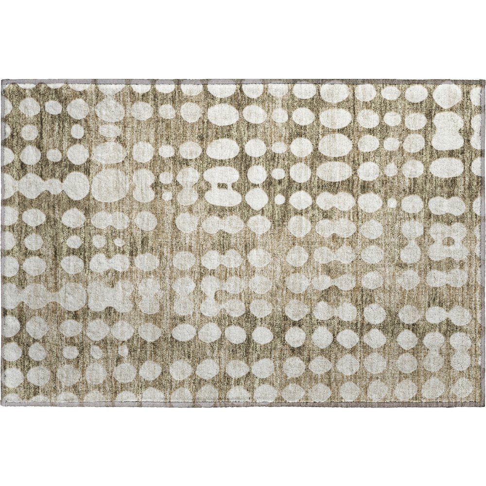 Premium Machine Washable Mayfield AMF869 Taupe 1'8" x 2'6" Rug. Picture 1