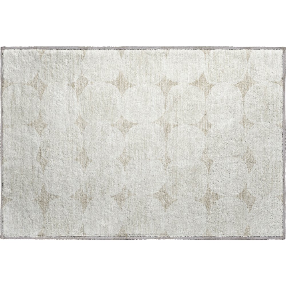 Premium Machine Washable Mayfield AMF870 Beige 1'8" x 2'6" Rug. Picture 1