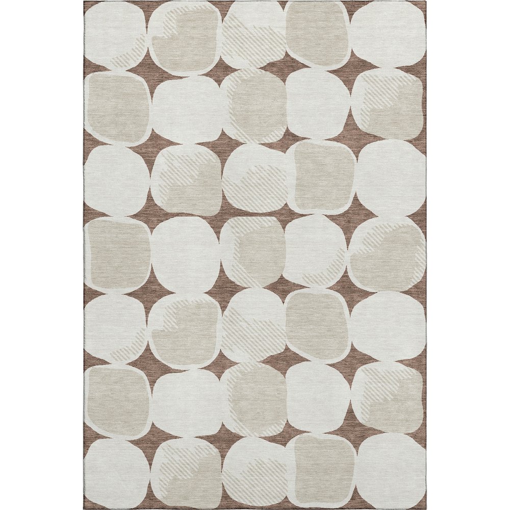 Premium Machine Washable Mayfield AMF870 Brown 2'6" x 3'10" Rug. Picture 1
