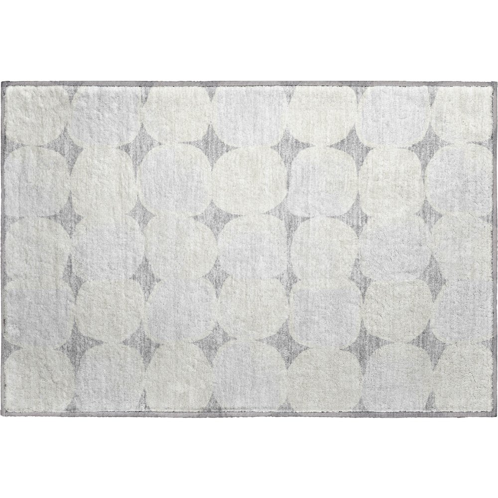 Premium Machine Washable Mayfield AMF870 Gray 1'8" x 2'6" Rug. Picture 1