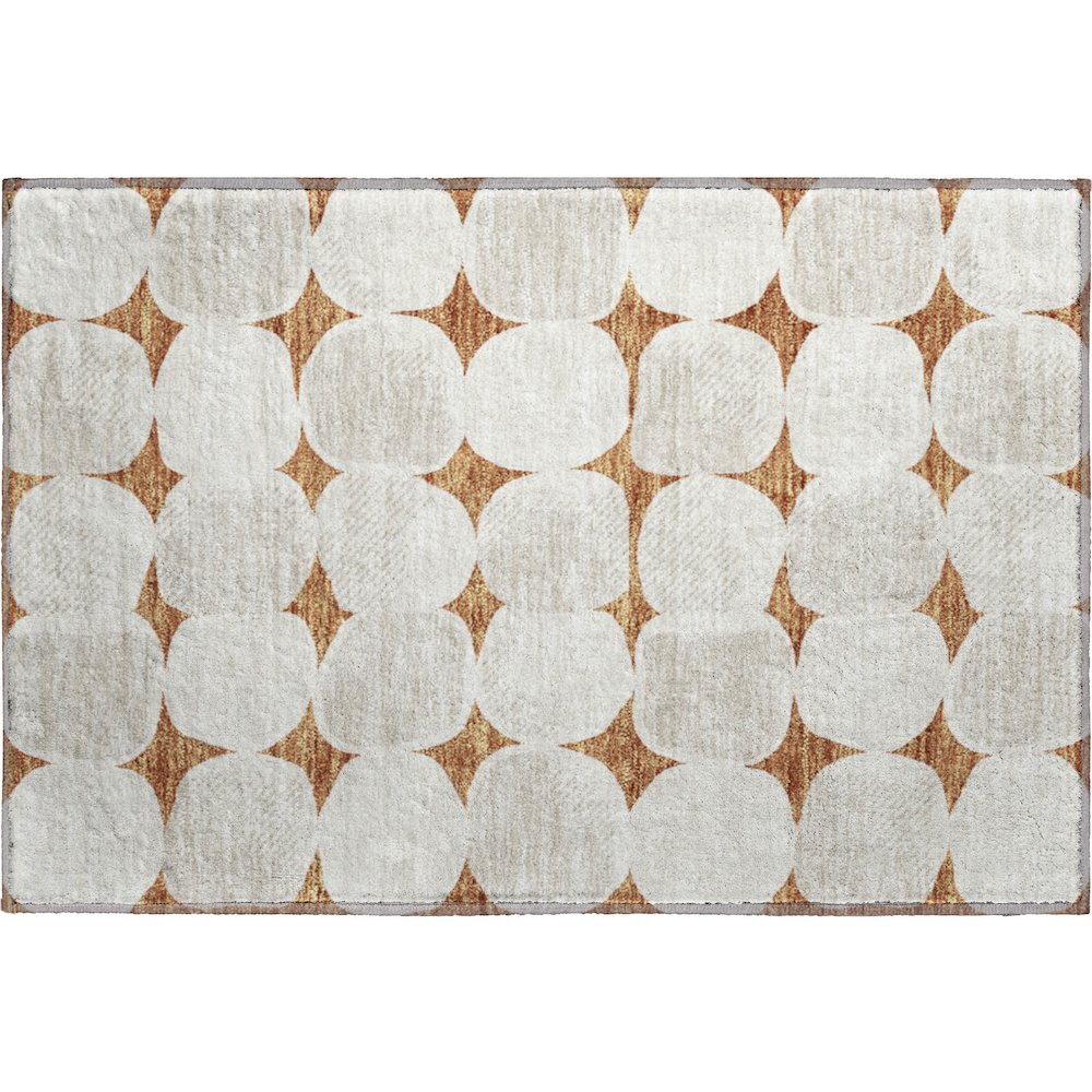 Premium Machine Washable Mayfield AMF870 Paprika 1'8" x 2'6" Rug. Picture 1