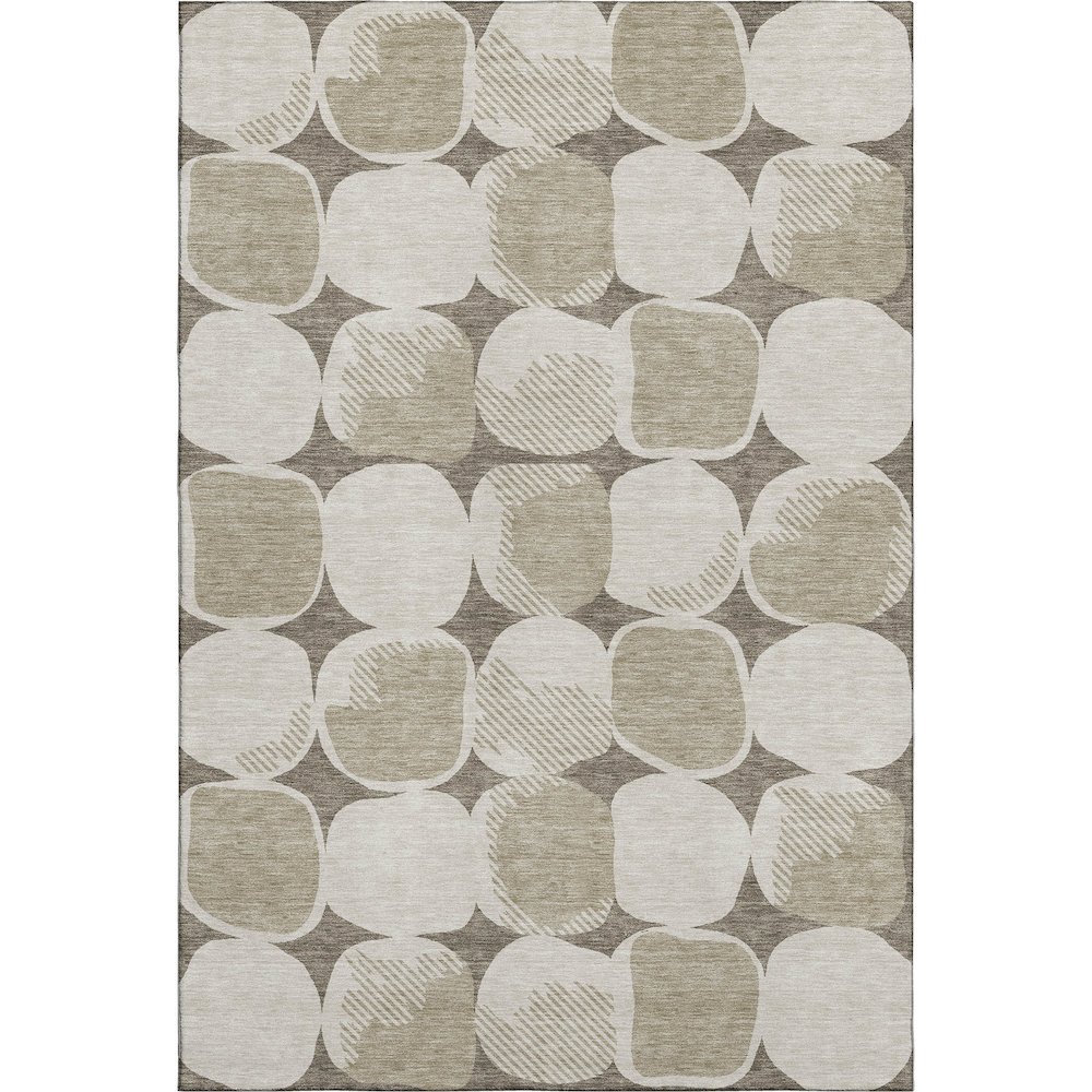 Premium Machine Washable Mayfield AMF870 Taupe 2'6" x 3'10" Rug. Picture 1