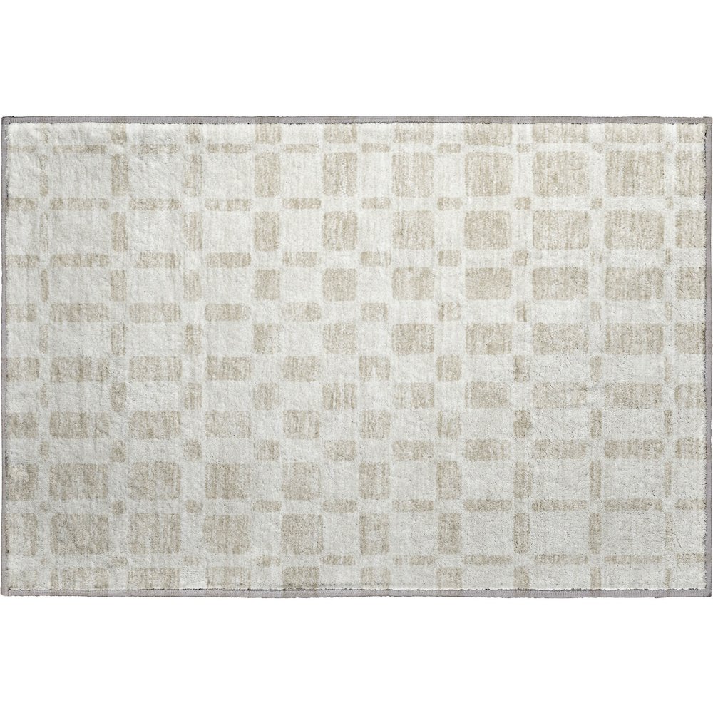 Premium Machine Washable Mayfield AMF871 Ivory 1'8" x 2'6" Rug. Picture 1