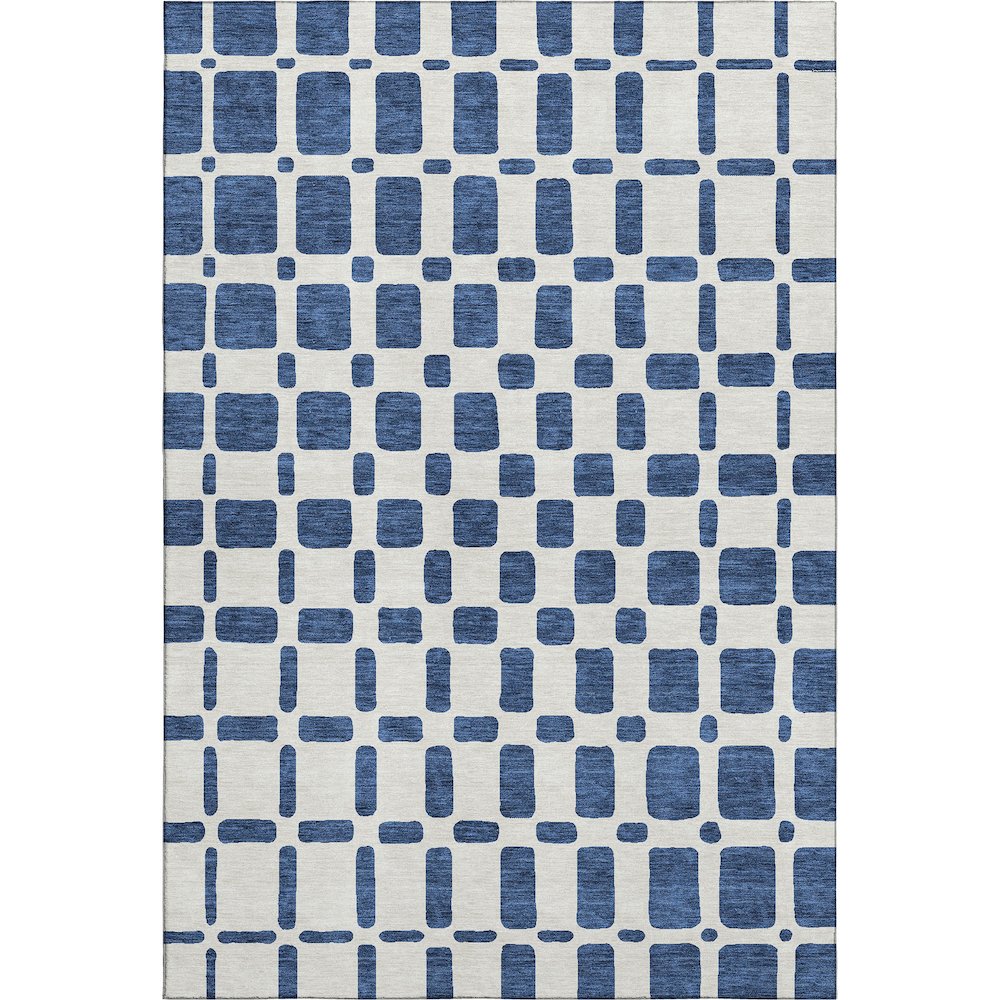 Premium Machine Washable Mayfield AMF871 Navy 2'6" x 3'10" Rug. Picture 1