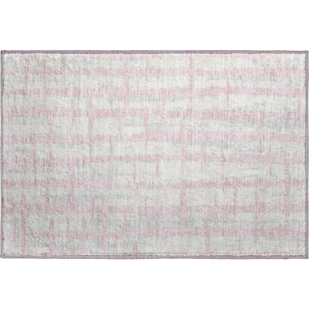 Premium Machine Washable Mayfield AMF872 Pink 1'8" x 2'6" Rug. Picture 1