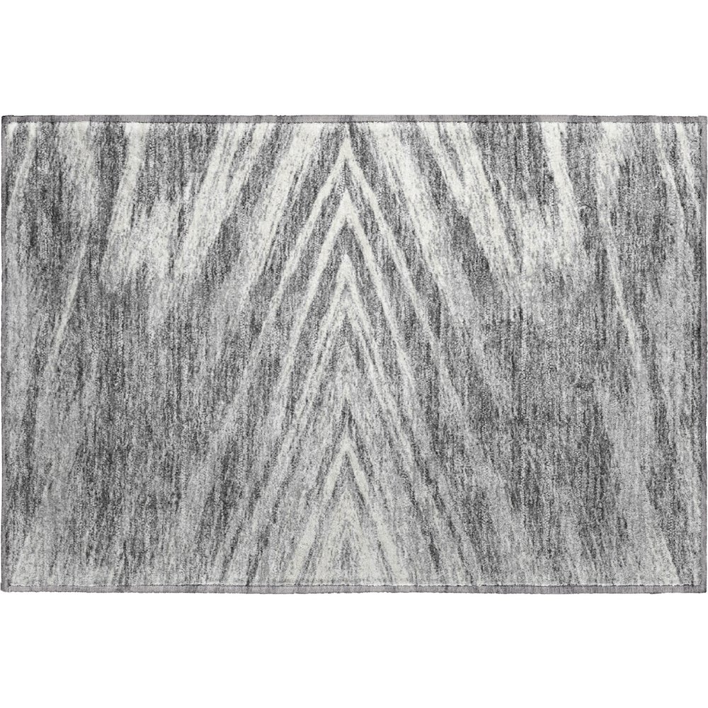 Premium Machine Washable Mayfield AMF876 Gray 1'8" x 2'6" Rug. Picture 1