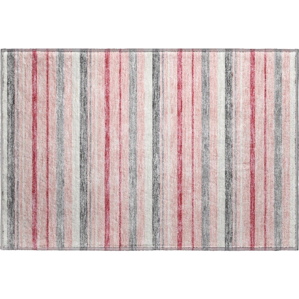 Premium Machine Washable Mayfield AMF879 Pink 1'8" x 2'6" Rug. Picture 1
