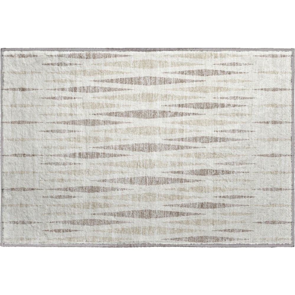 Premium Machine Washable Mayfield AMF881 Ivory 1'8" x 2'6" Rug. Picture 1