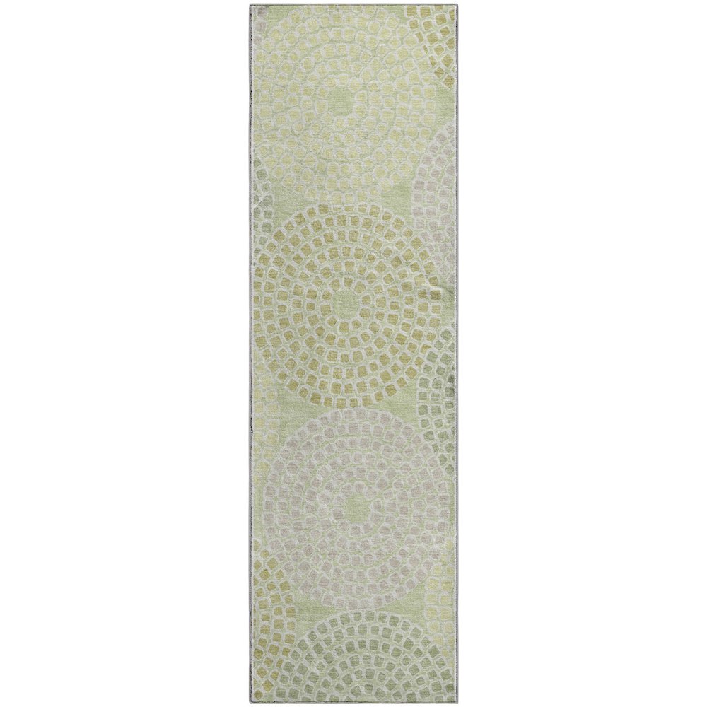 Premium Machine Washable Mayfield AMF882 Mint 2'3" x 7'6" Runner Rug. Picture 1