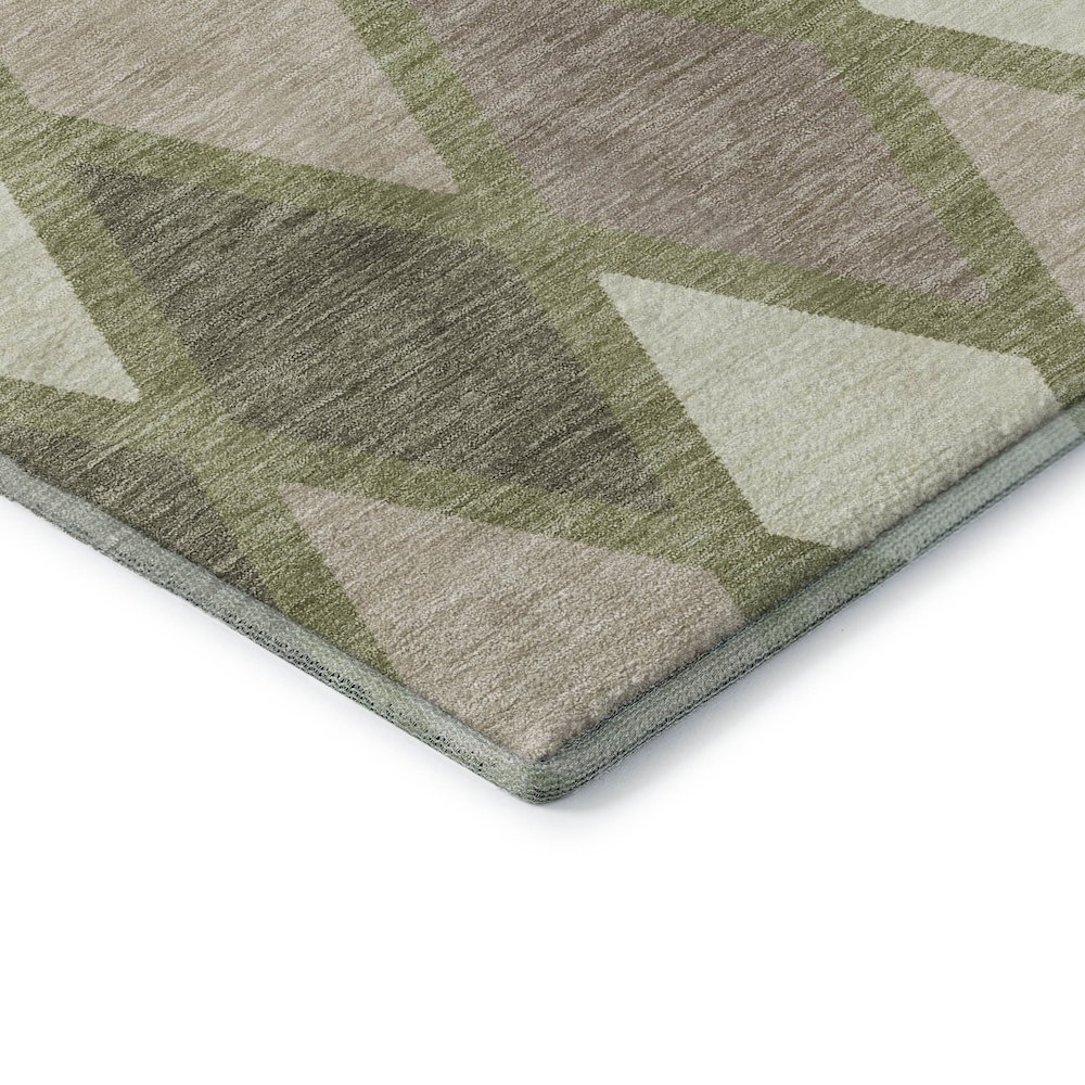 Premium Machine Washable Mayfield AMF887 Aloe 1'8" x 2'6" Rug. Picture 3