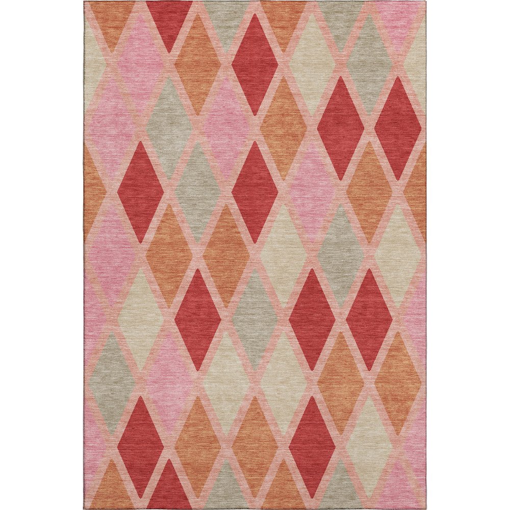 Premium Machine Washable Mayfield AMF887 Pink 2'6" x 3'10" Rug. Picture 1