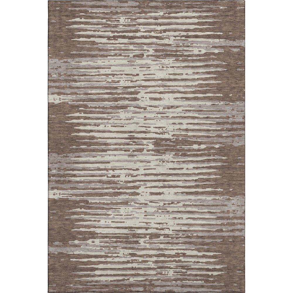 Premium Machine Washable Mayfield AMF888 Brown 2'6" x 3'10" Rug. Picture 1