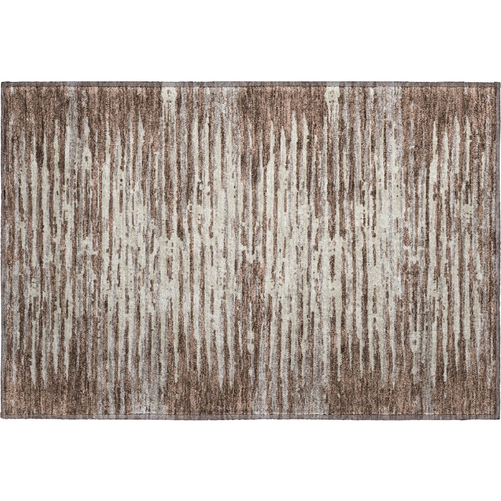 Premium Machine Washable Mayfield AMF888 Brown 1'8" x 2'6" Rug. Picture 1
