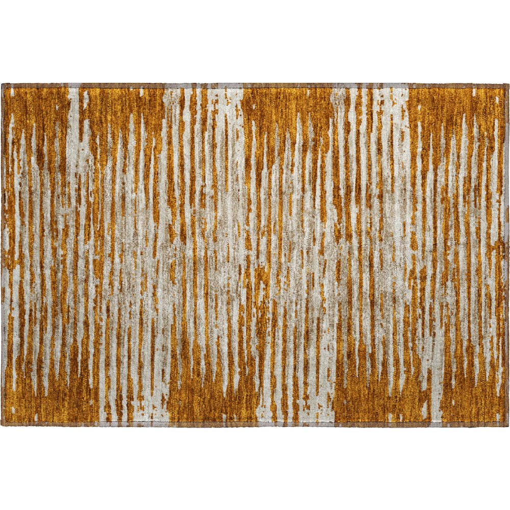 Premium Machine Washable Mayfield AMF888 Paprika 1'8" x 2'6" Rug. Picture 1