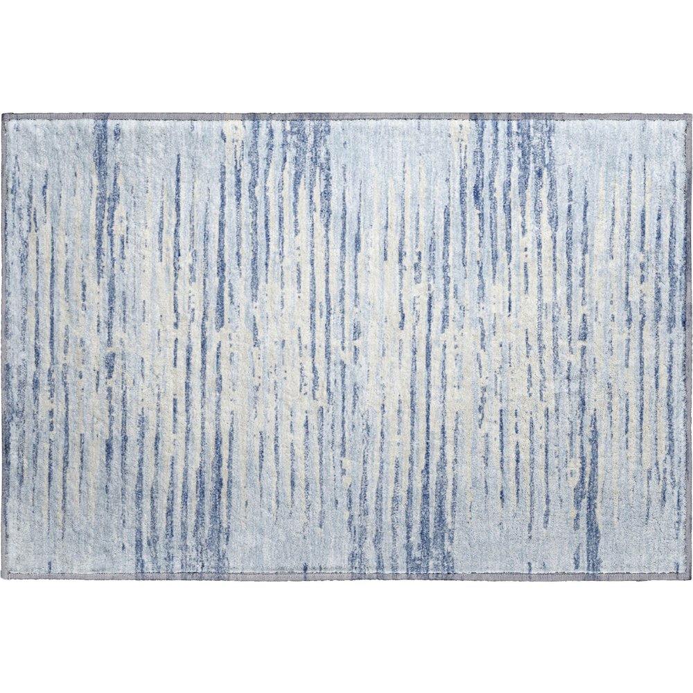 Premium Machine Washable Mayfield AMF888 Sky 1'8" x 2'6" Rug. Picture 1