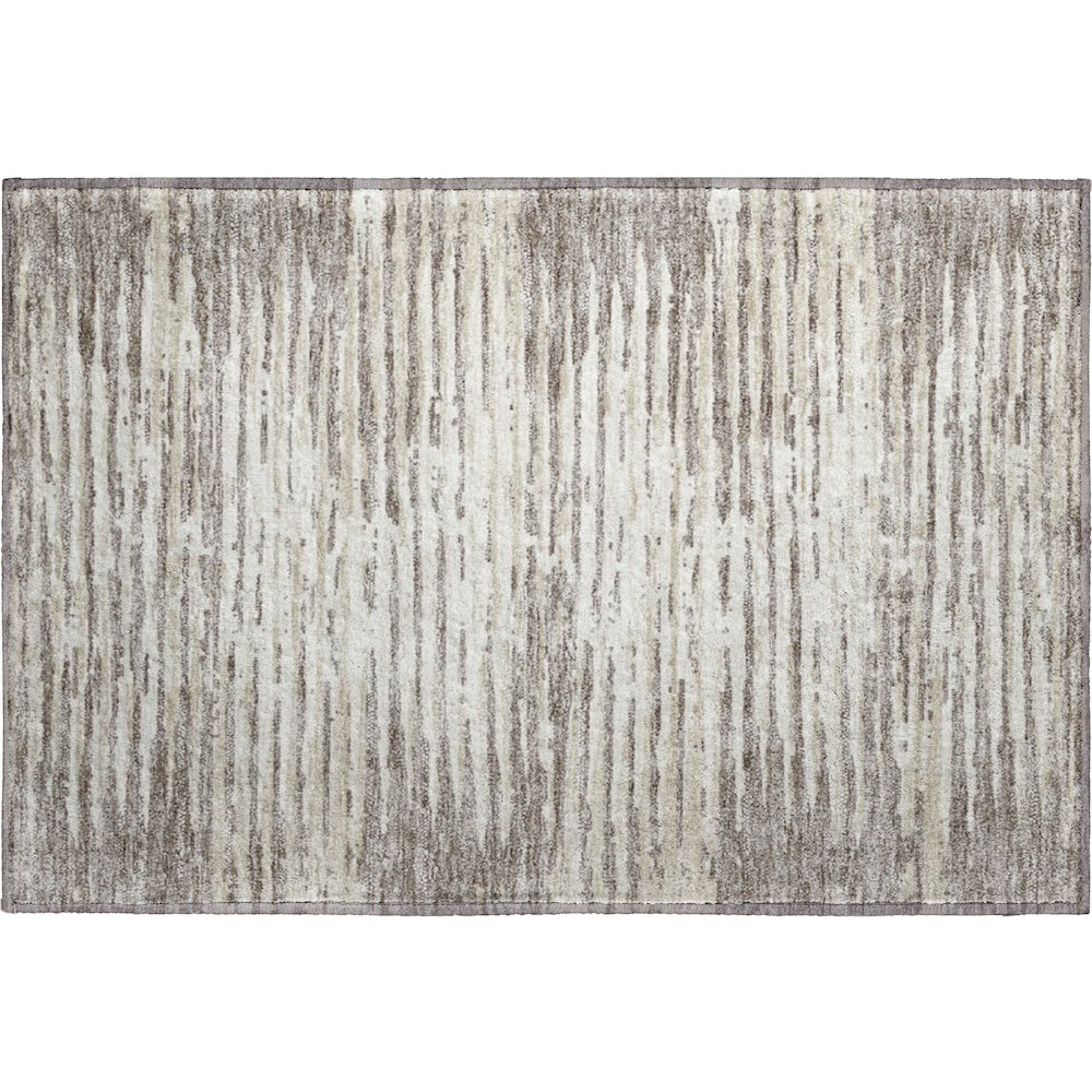 Premium Machine Washable Mayfield AMF888 Taupe 1'8" x 2'6" Rug. Picture 1