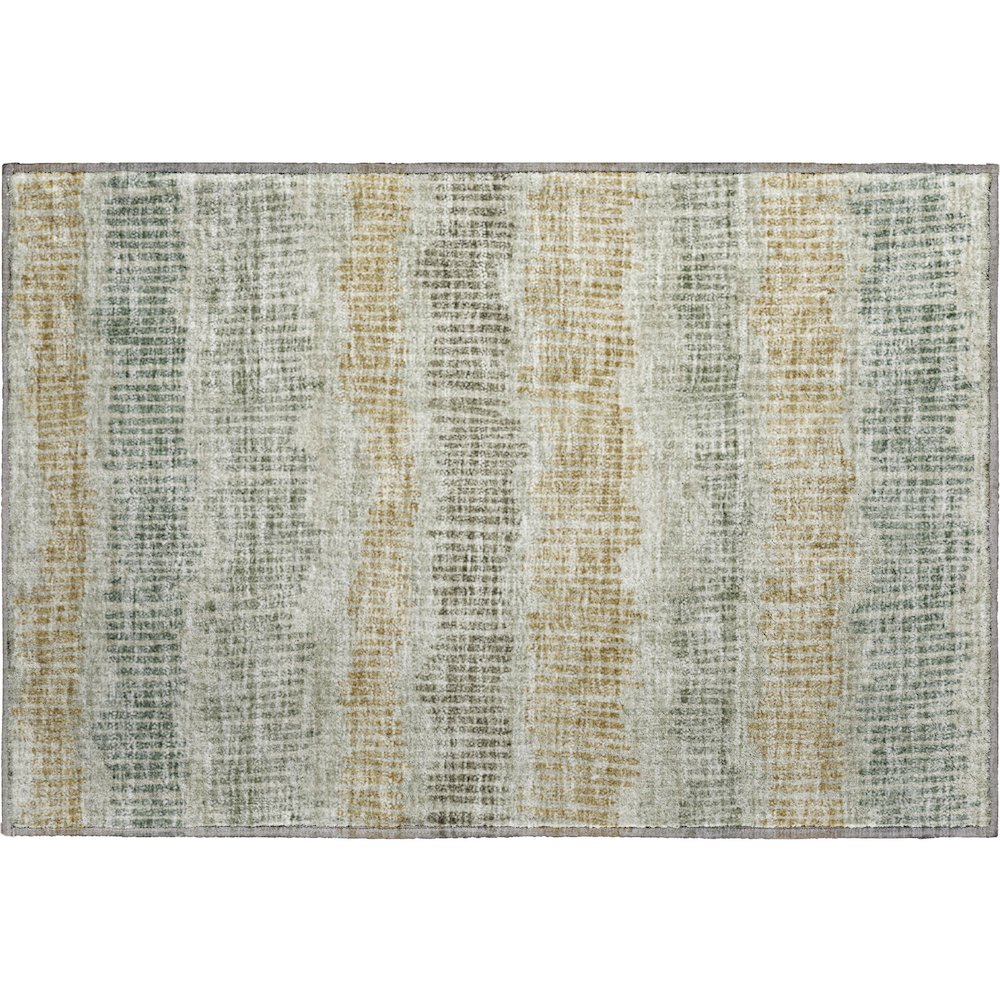Premium Machine Washable Mayfield AMF889 Beige 1'8" x 2'6" Rug. Picture 1