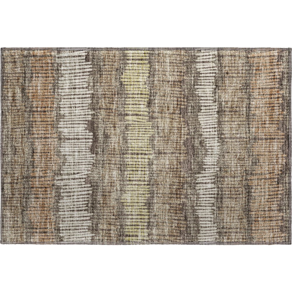 Premium Machine Washable Mayfield AMF889 Brown 1'8" x 2'6" Rug. Picture 1