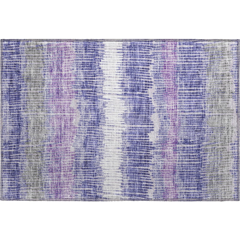 Premium Machine Washable Mayfield AMF889 Purple 1'8" x 2'6" Rug. Picture 1